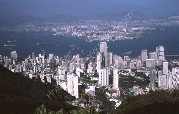 View of Hong Kong Island & Kowloon